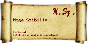 Moga Szibilla névjegykártya